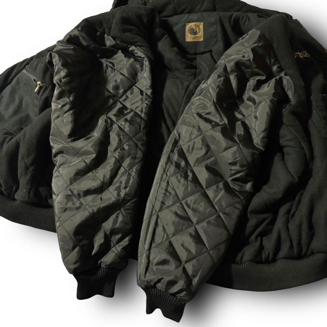 vintage Berneアクティブジャケットダックジャケット黒ブラック2XL