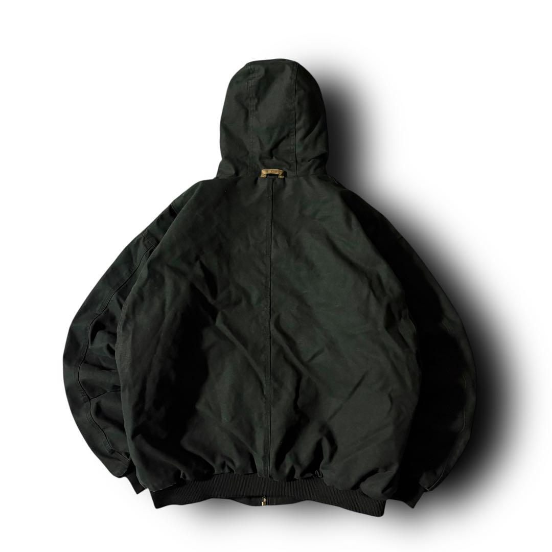 vintage Berneアクティブジャケットダックジャケット黒ブラック2XL