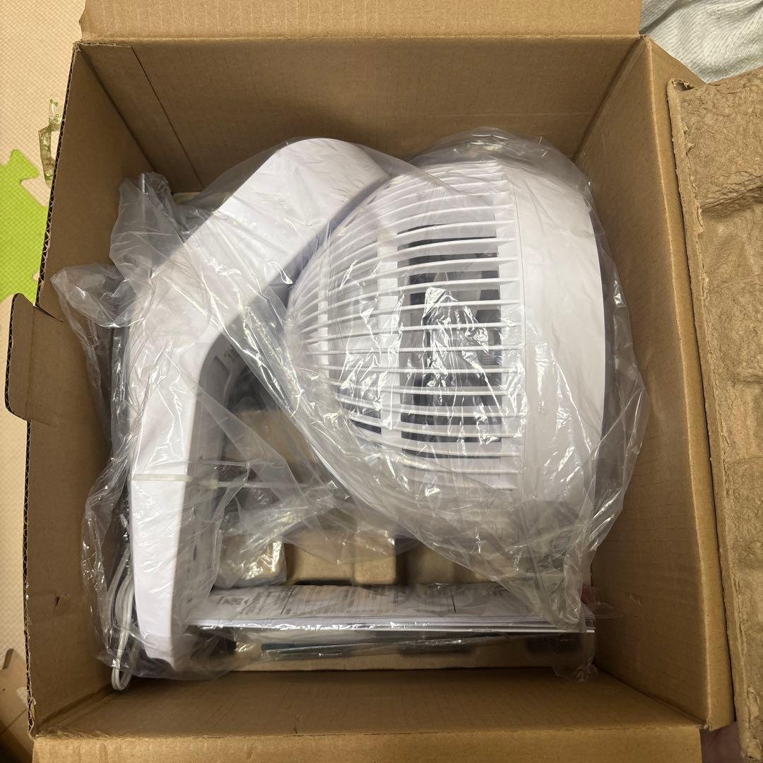 山善 360°回転 壁掛けDCサーキュレーター WRX-BMD18E(W)