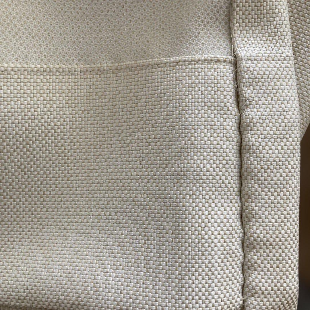 【美品・オーダー品】サンゲツ製ベージュ／カーテン＋レース＋タッセル／フック付き