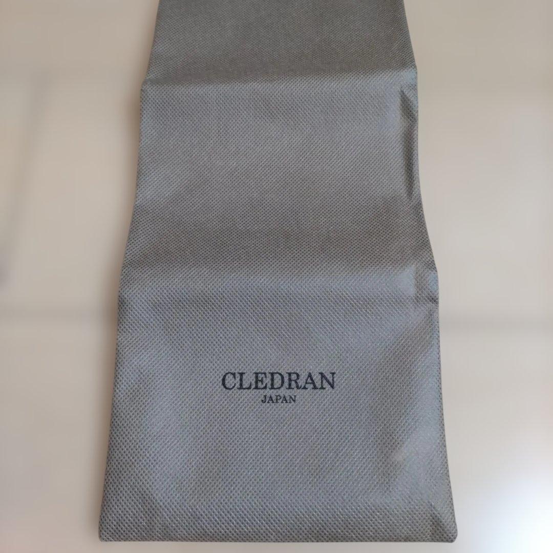 CLEDRAN 黒 ドット模様 三つ折り財布