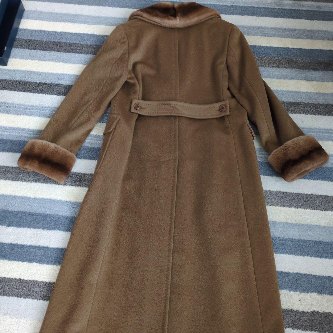 新品未使用 MaxMara マックスマーラ コートカシミヤ ミンクファー 38