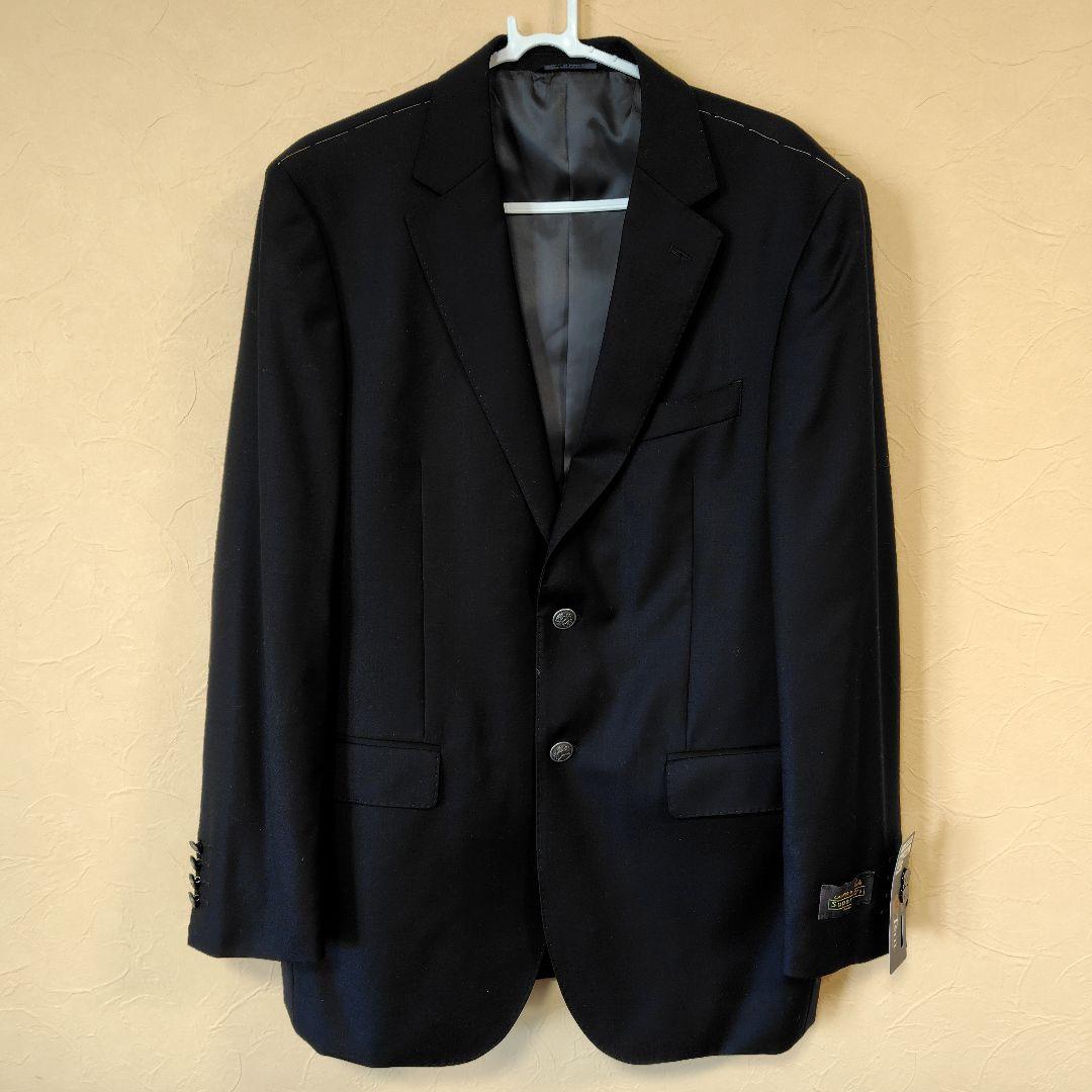 【新品】 Tern ジャケット 英国風ブレザー・銀ボタン 黒 AB7(XL)