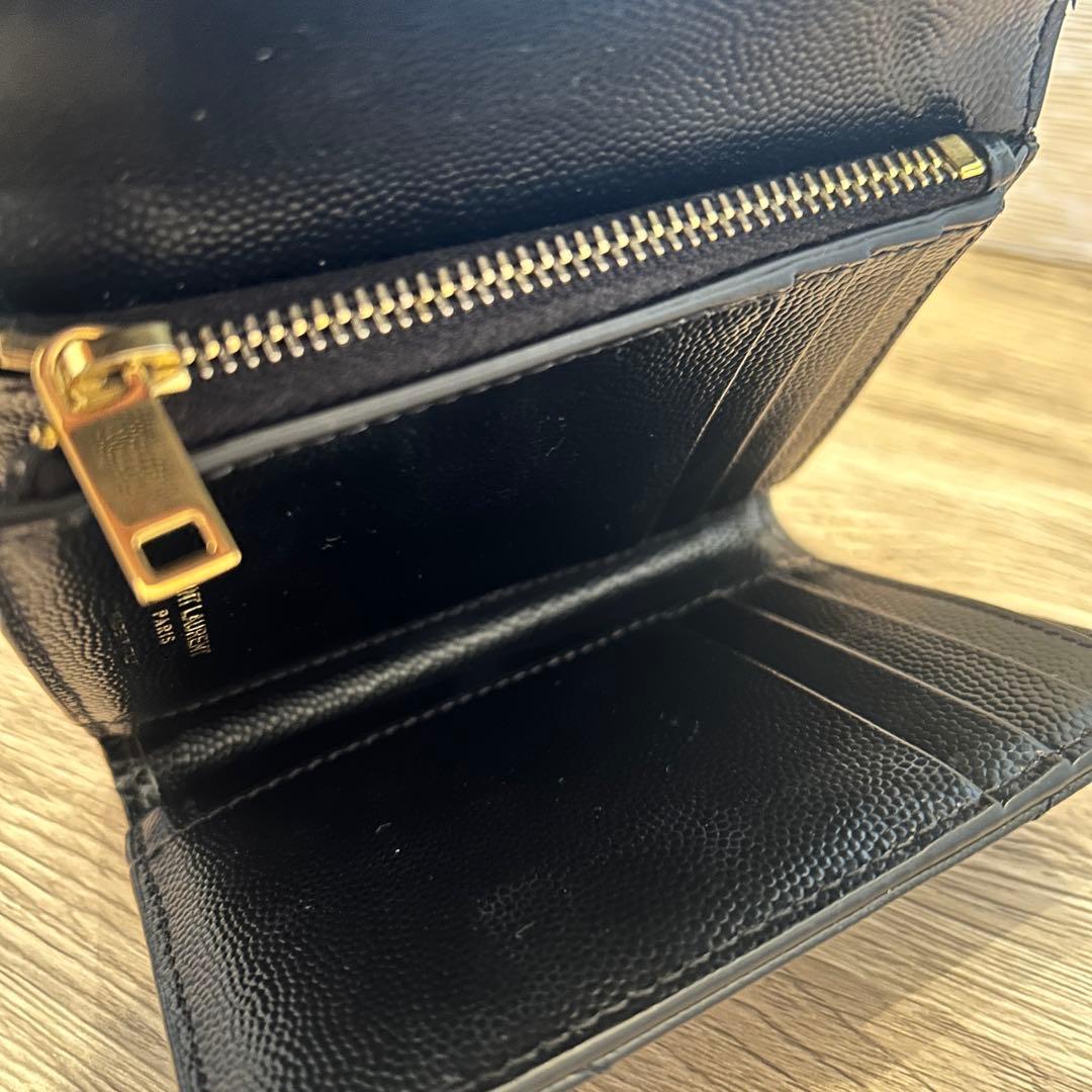 極美品✨サンローラン 三つ折り財布 YSL