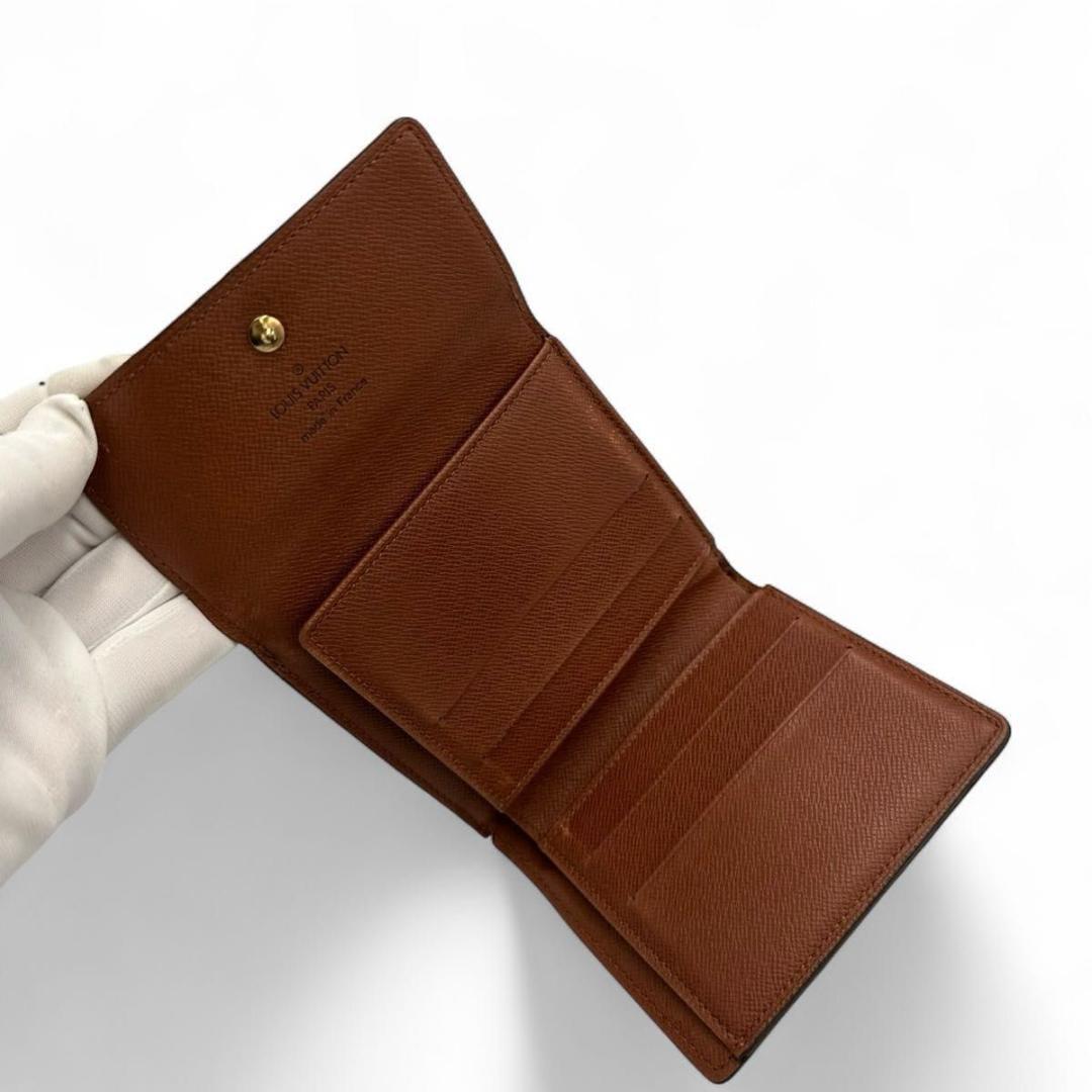 【美品】ルイヴィトン Wホック財布 モノグラム コンパクト TH0969