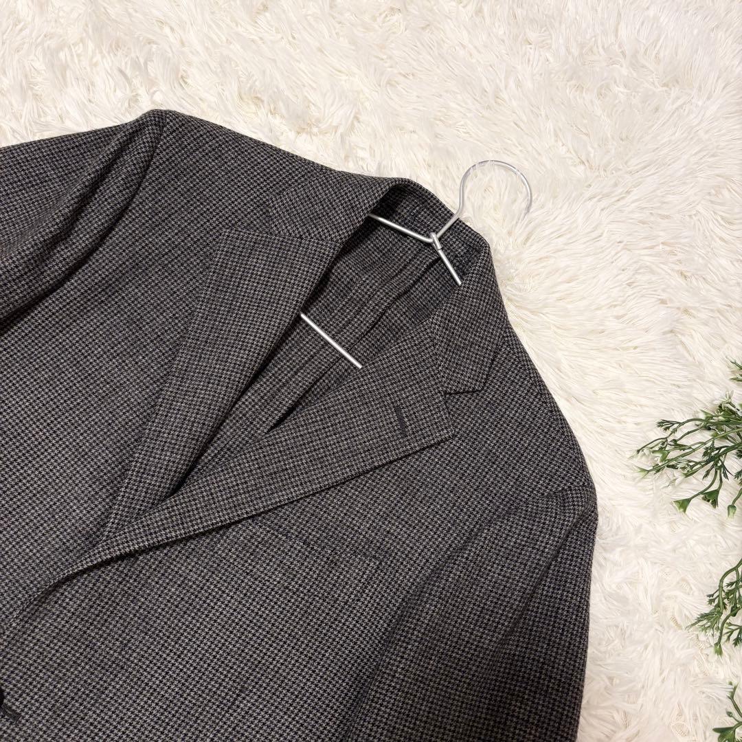 【極美品✨イタリア製】LARDINI 千鳥格子 テーラード ジャケット M相当
