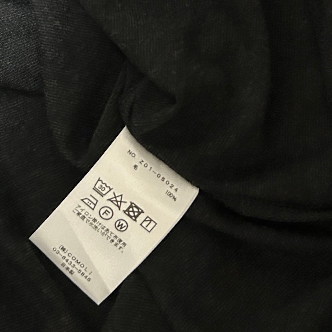 24SS COMOLI サマーウール ノースリーブ CHARCOAL