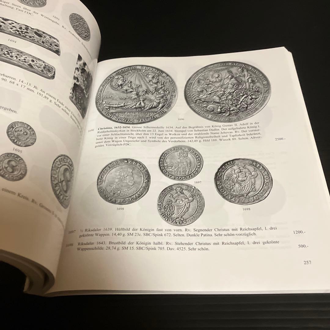 洋書・カタログ　金貨・銀貨オークション　スイス銀行