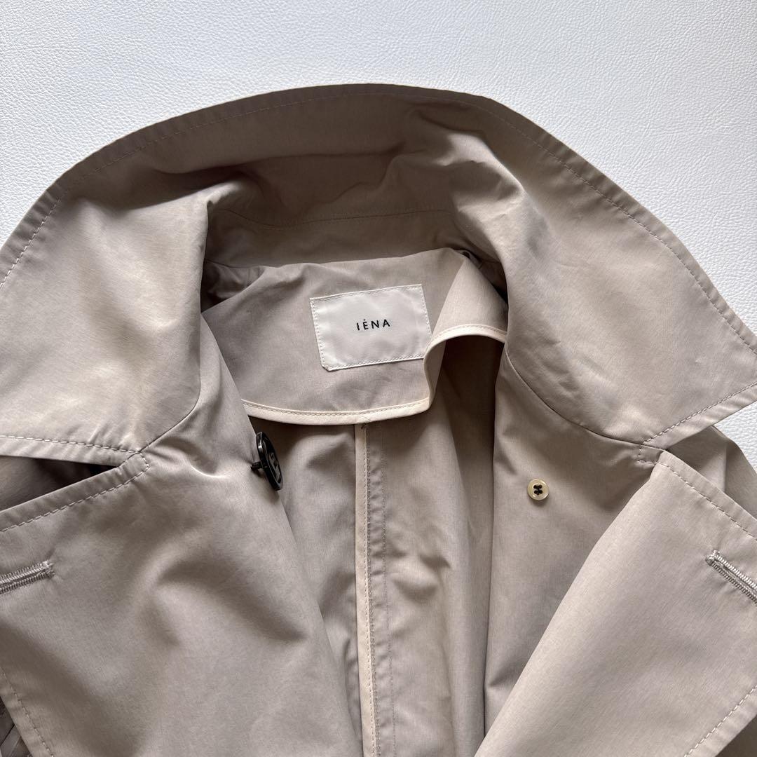 【美品】IENA Pe/ポプリン シングル トレンチコート ベージュ　38