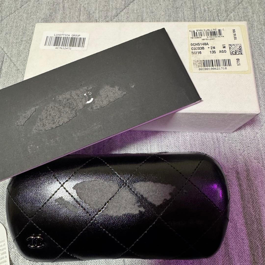 CHANEL カメリアココマークブラックサングラス