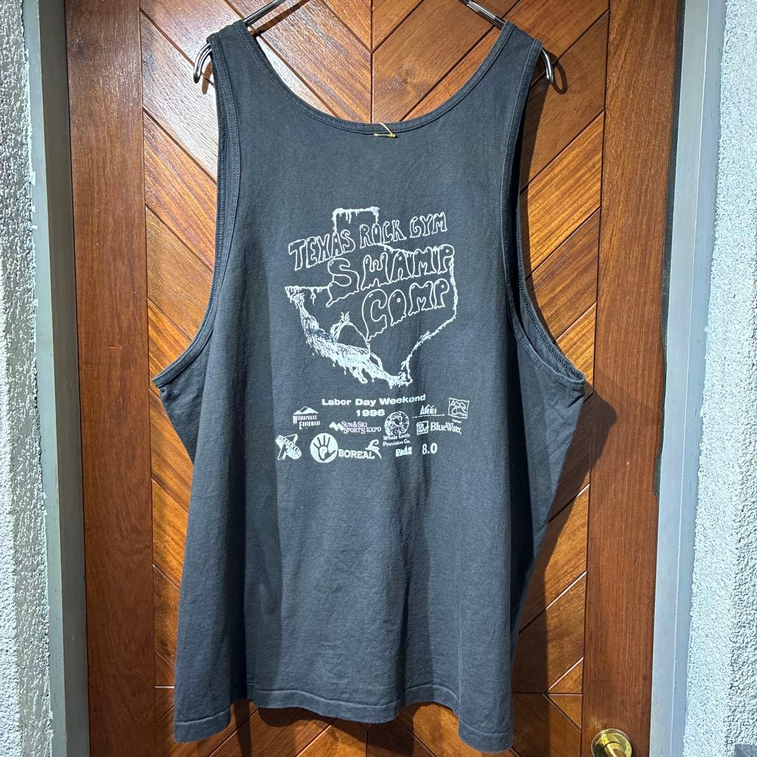古着 96's USA製 シングルステッチ ジム イベント Tシャツ ブラック