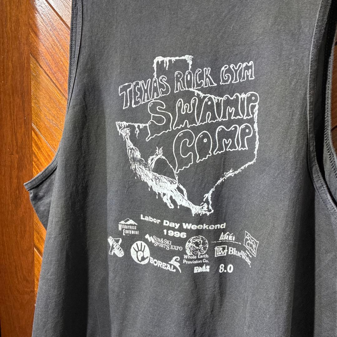 古着 96's USA製 シングルステッチ ジム イベント Tシャツ ブラック