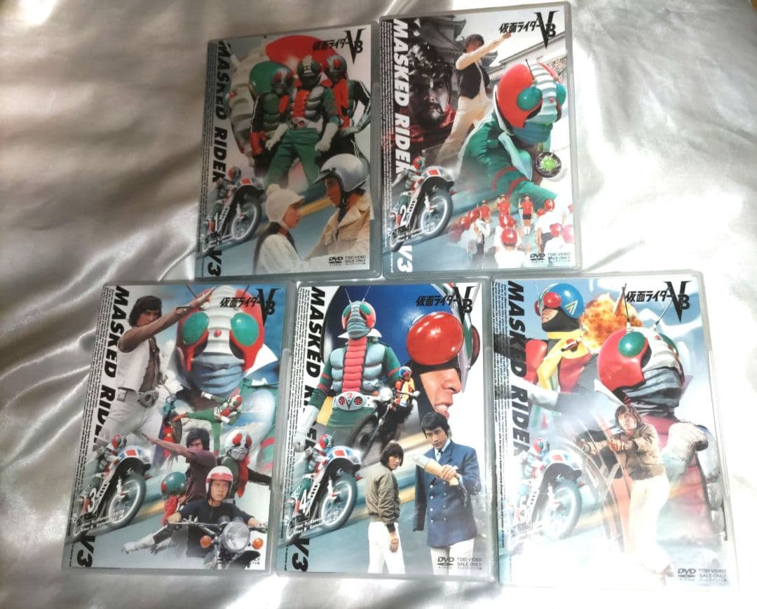 仮面ライダーV3の10枚組DVDボックス 希少レア ワケあり