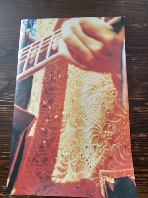 1988年　関口誠人 『FOLKSONG』ツアーパンフレット　おまけのポスター