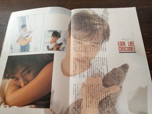 1988年　関口誠人 『FOLKSONG』ツアーパンフレット　おまけのポスター