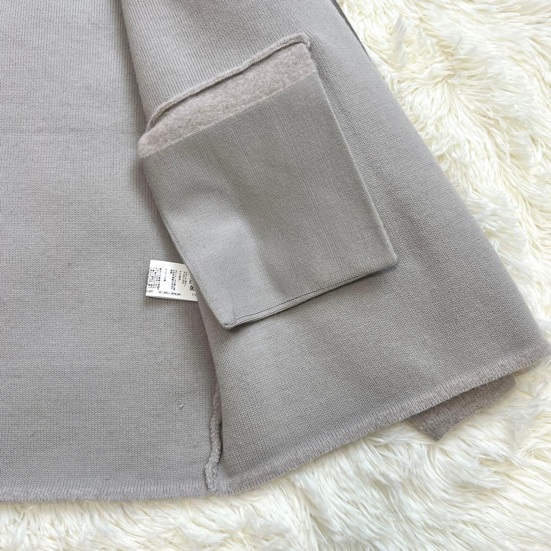 ✨極美品✨ FOXブレンド セッケツ ノーカラー ニット カーディガン
