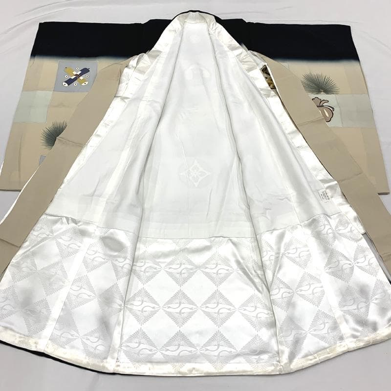 412ay14□お宮参り 男児 祝い着 着物 産着 掛け着 長襦袢付□美品