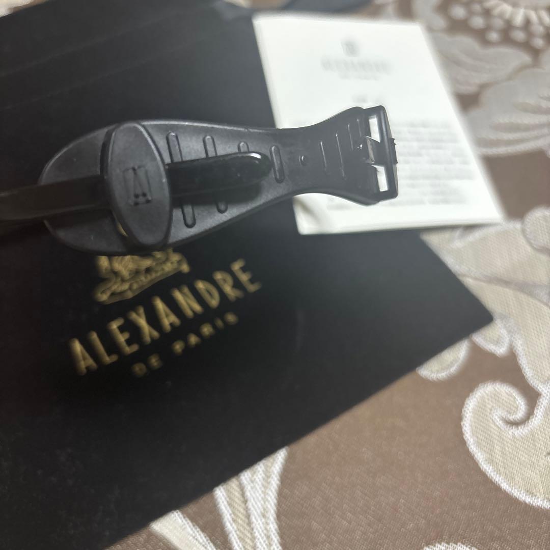 ALEXANDRE DE PARIS ブラックヘアバンド、アレクサンドルドパリ