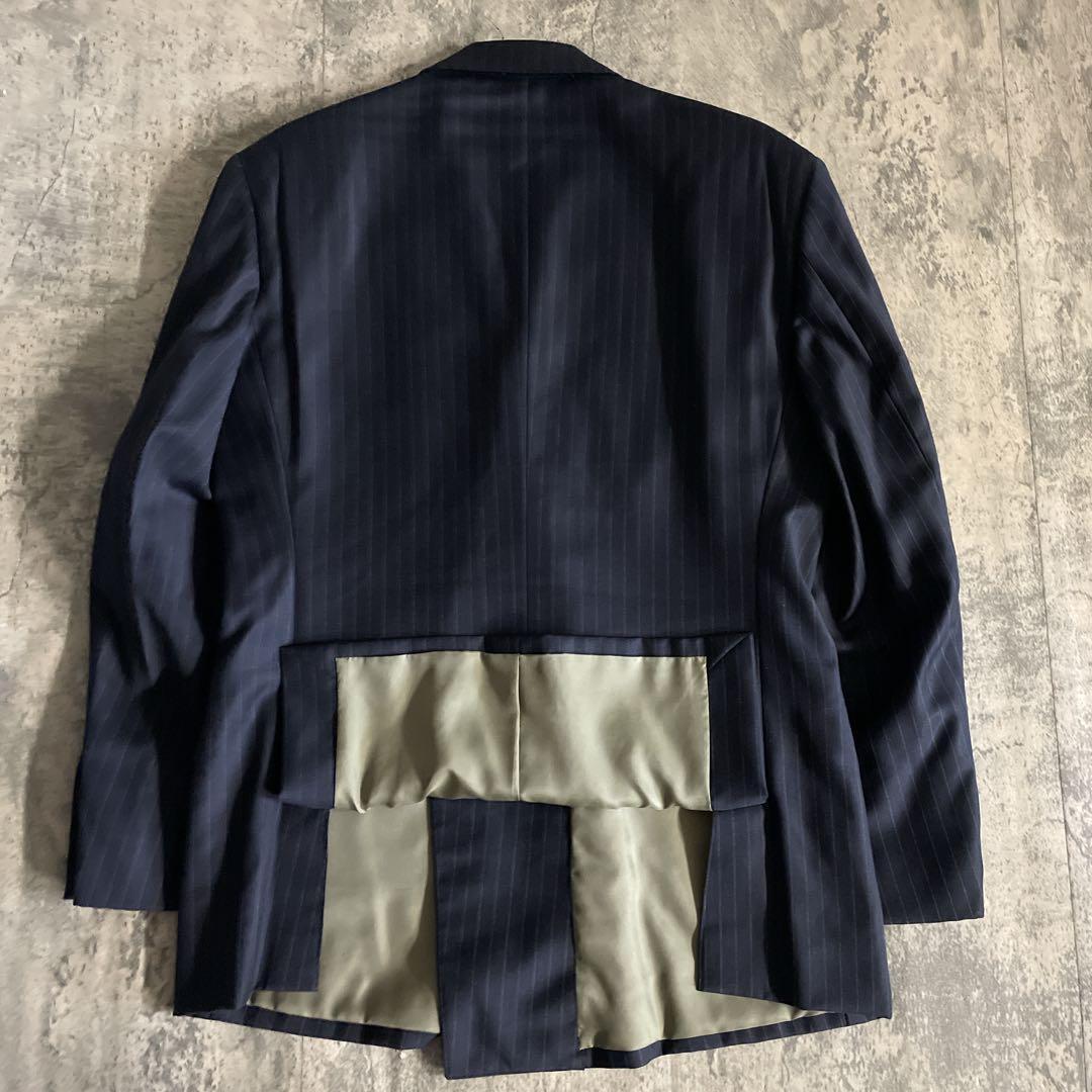 極美品 CELINE ネクタイ × イタリア製 極上ウール ダブルスーツ 濃紺