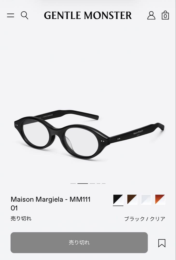 小物 GENTLE MONSTER Maison Margiela MM111 01