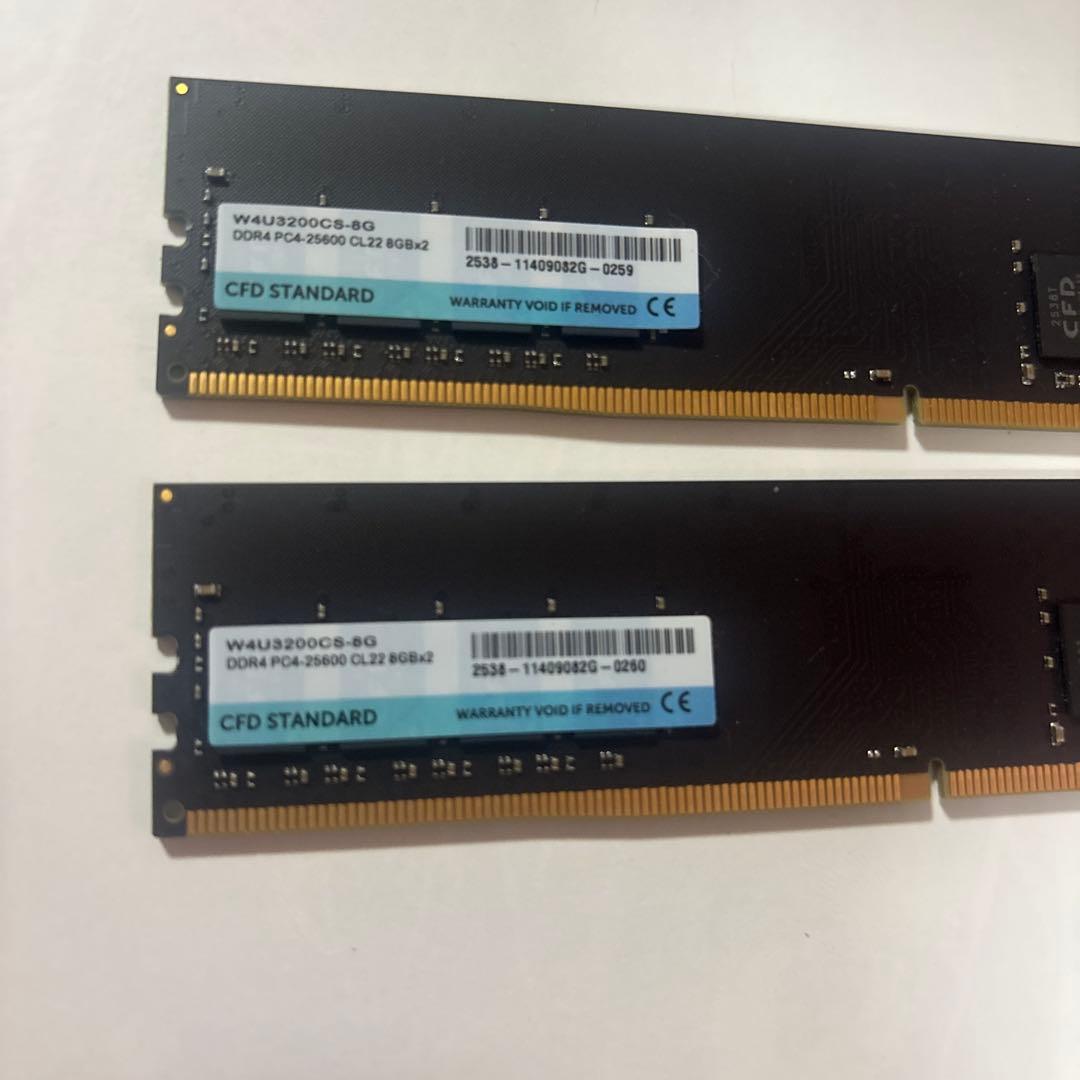 CFD DDR4 2666 8g✖︎2 16G 動作品
