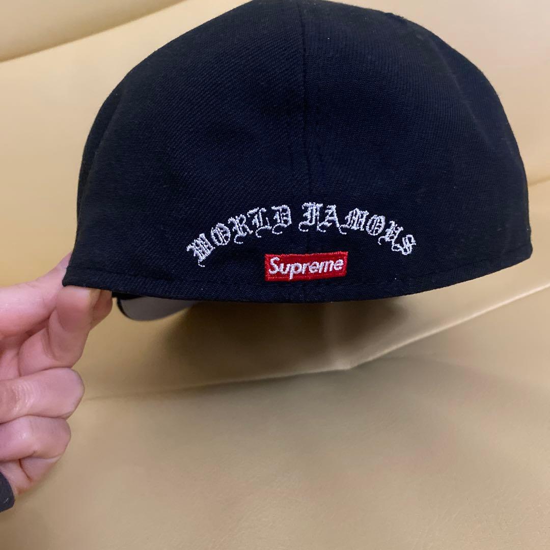 Supreme Sロゴ　ブラック　7 1/2