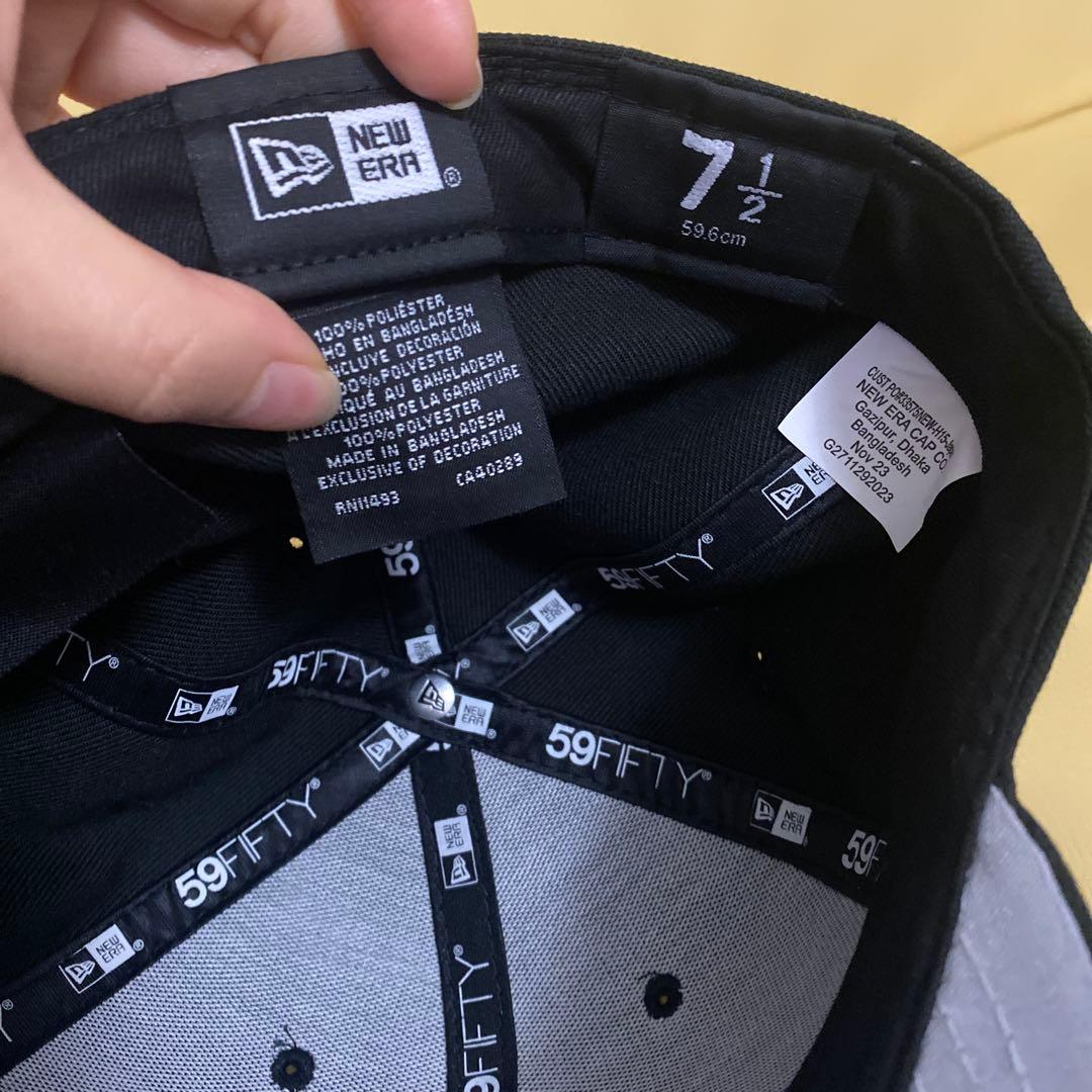 Supreme Sロゴ　ブラック　7 1/2