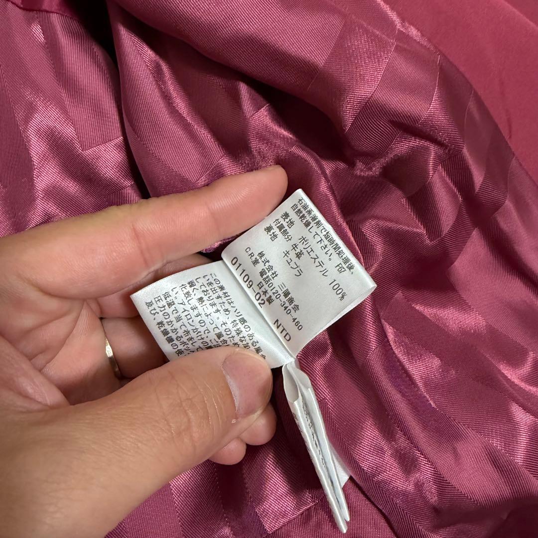 極美品　バーバリーロンドン　トレンチコート　ノバチェック　メタルボタン　ボルドー
