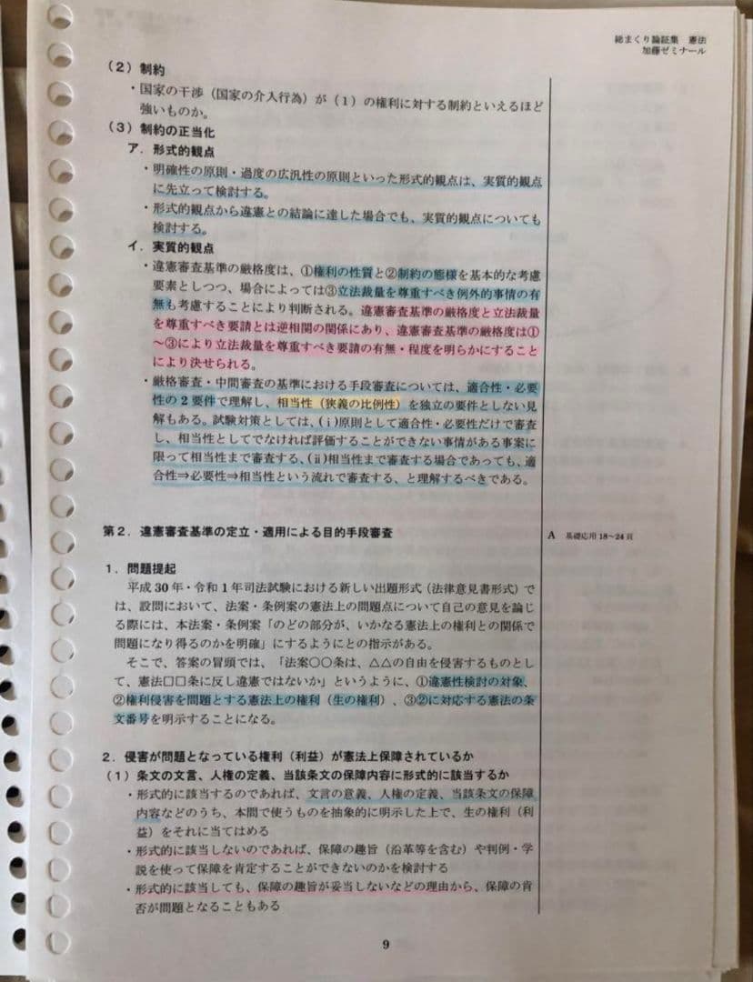 加藤ゼミナール論証集　2023年版