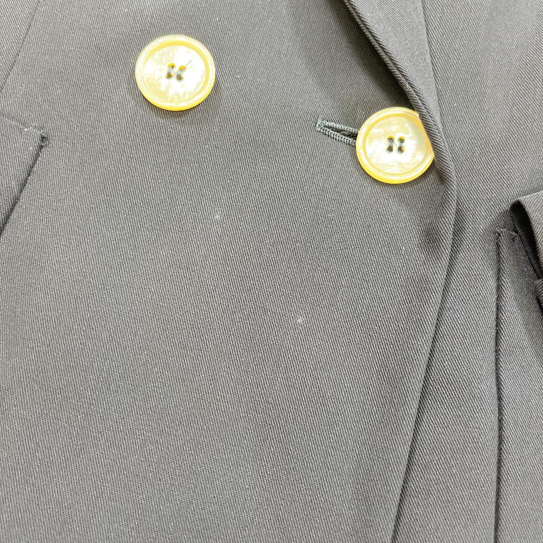 MaxMara ダブル テーラードジャケット 白タグ 黒 38 M