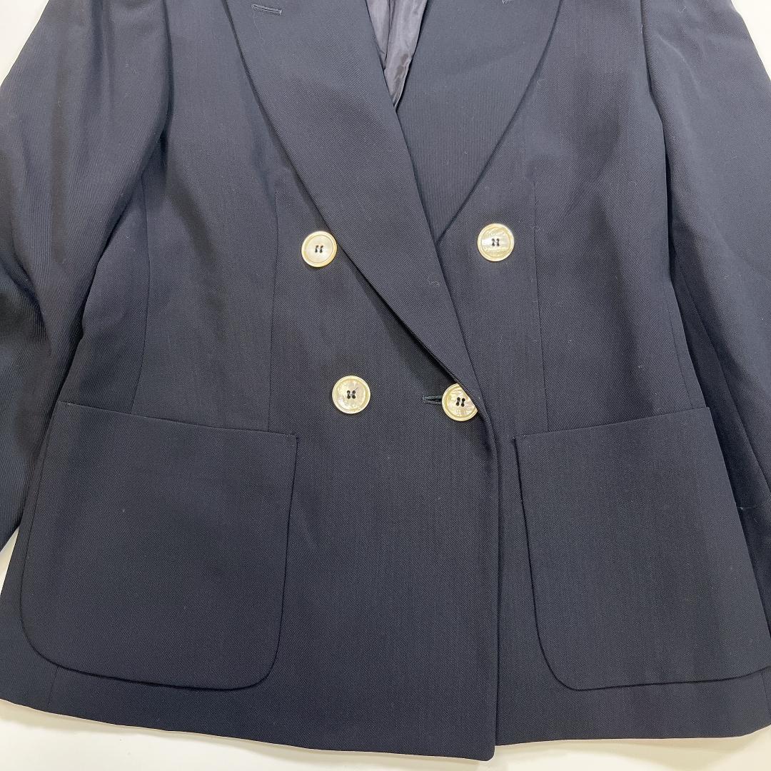MaxMara ダブル テーラードジャケット 白タグ 黒 38 M
