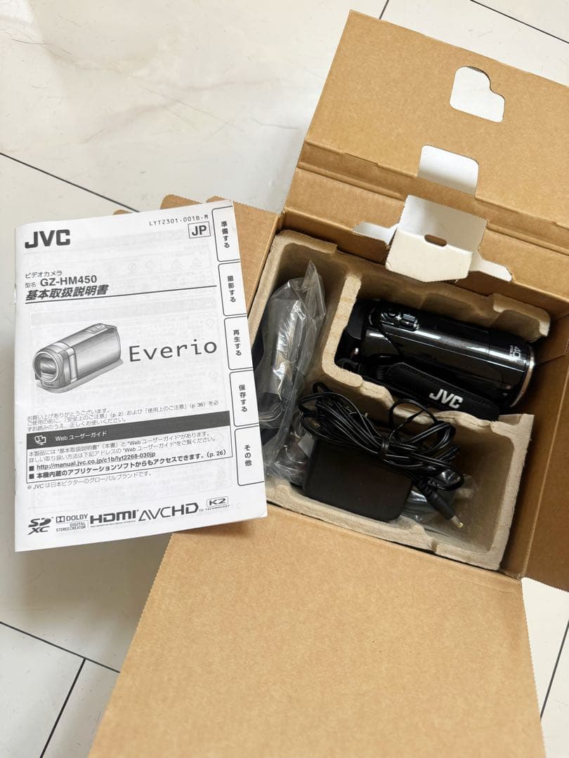 【春の行事に✨】使いやすいJVC Everio ビデオカメラ GZ-HM450