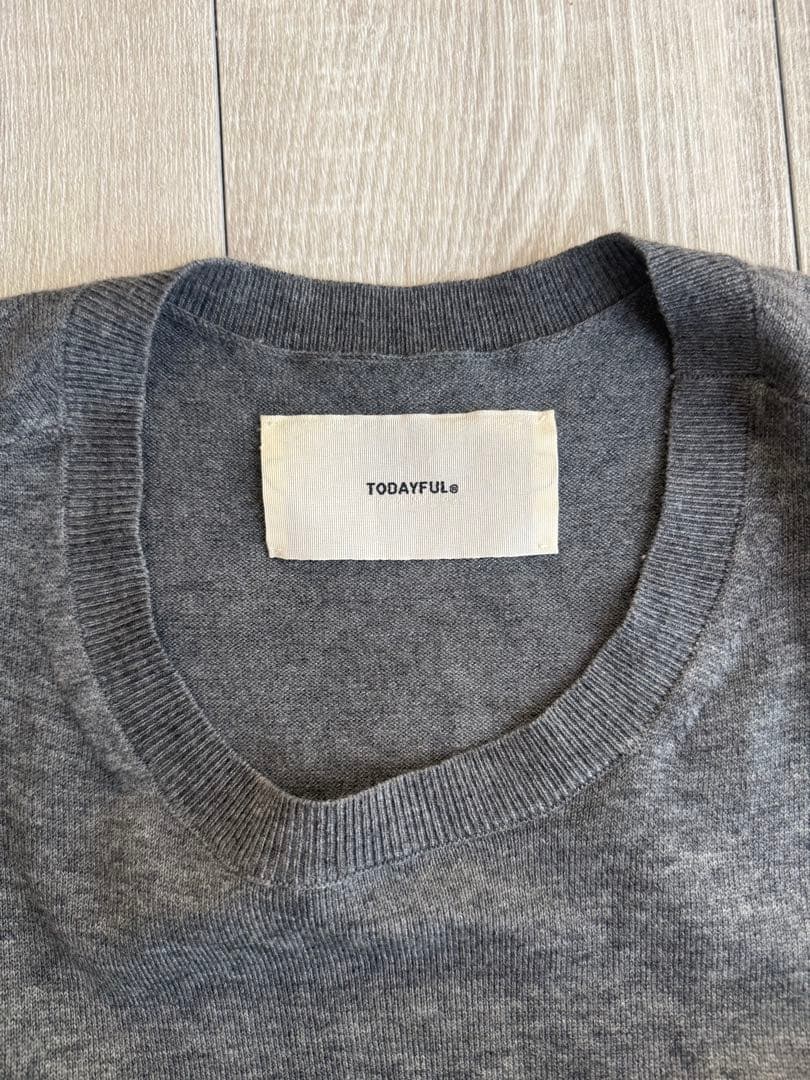 Todayful 2set useful knit グレー