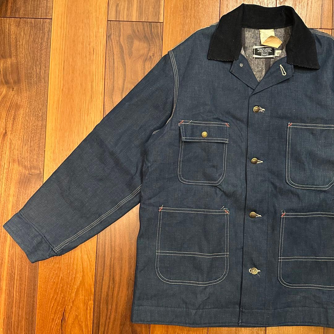70s 80s Sears シアーズ　デニムカバーオール　デッドストック