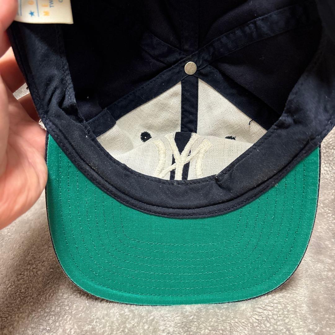 ヤンキース Yankees キャップ 80s 90s つば裏 緑