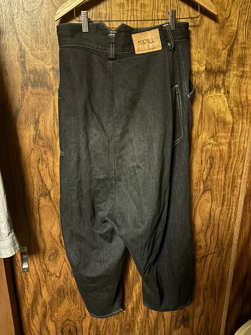 KIDILL サルエルパンツ W44L ダークデニム