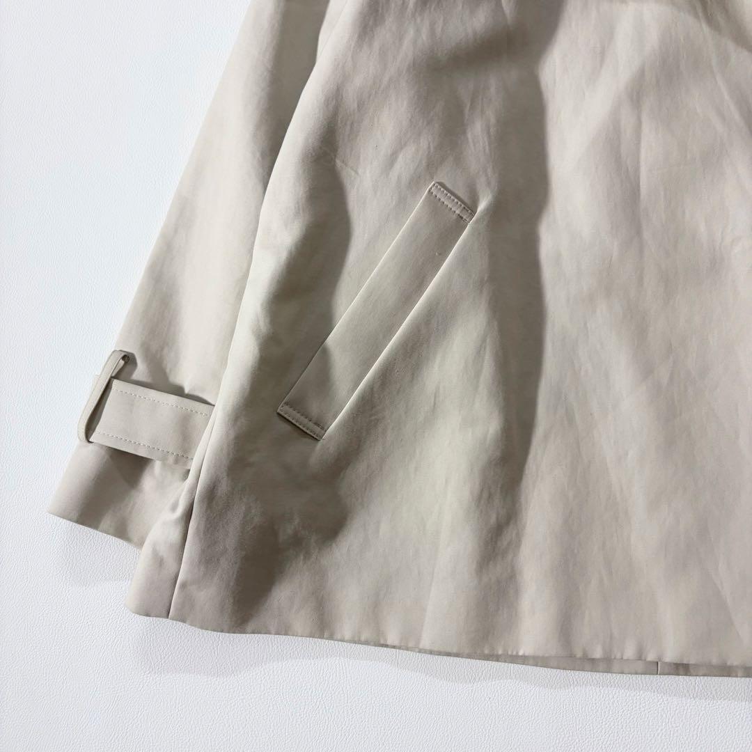 美品　ノーブル　25SS コットンダブルクロスハーフコート　ナチュラル