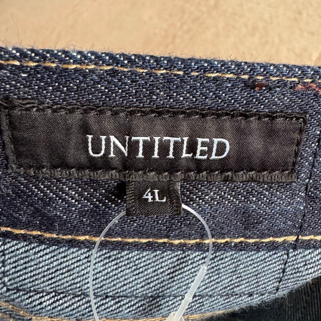 新品タグ付 UNTITLED デニムパンツ 4L 大きいサイズ