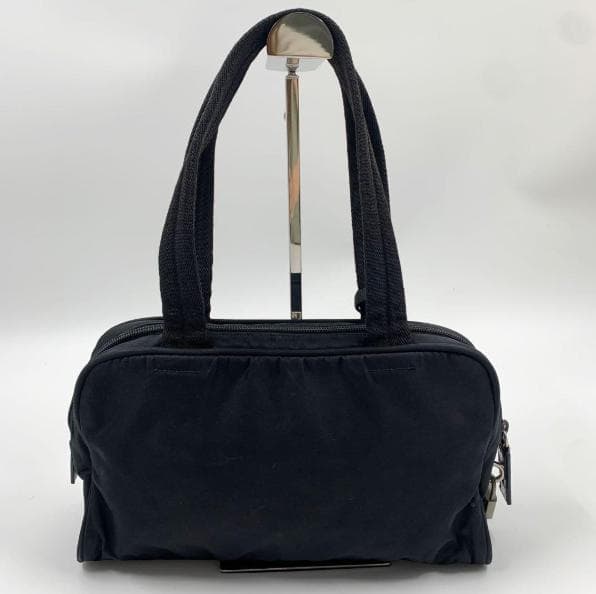【✨美品✨】 プラダ 三角ロゴ ミニボストンバッグ ナイロン ブラック