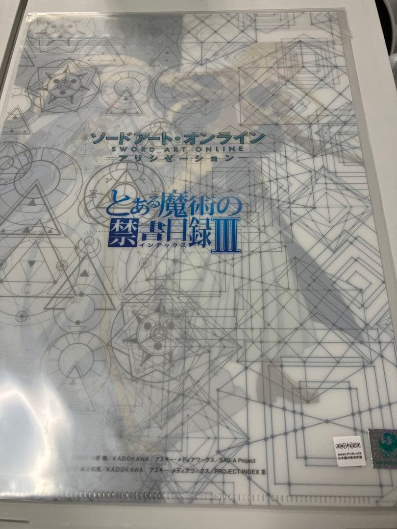 【アトレ秋葉原限定品未開封】ソードアートオンラインクリアファイル
