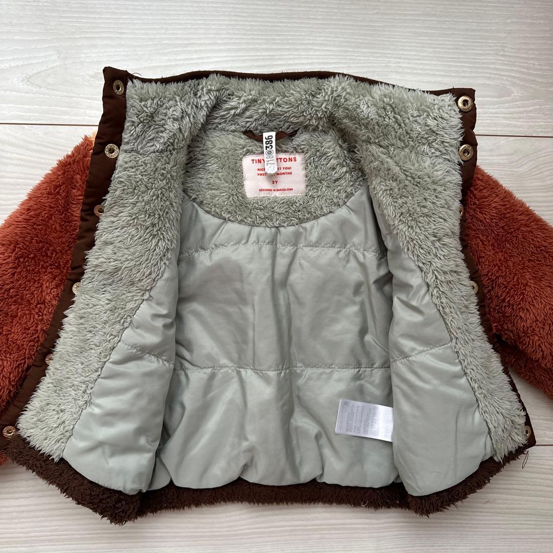 タイニーコットンズ tinycottons フリース ボア ジャケット　3Y