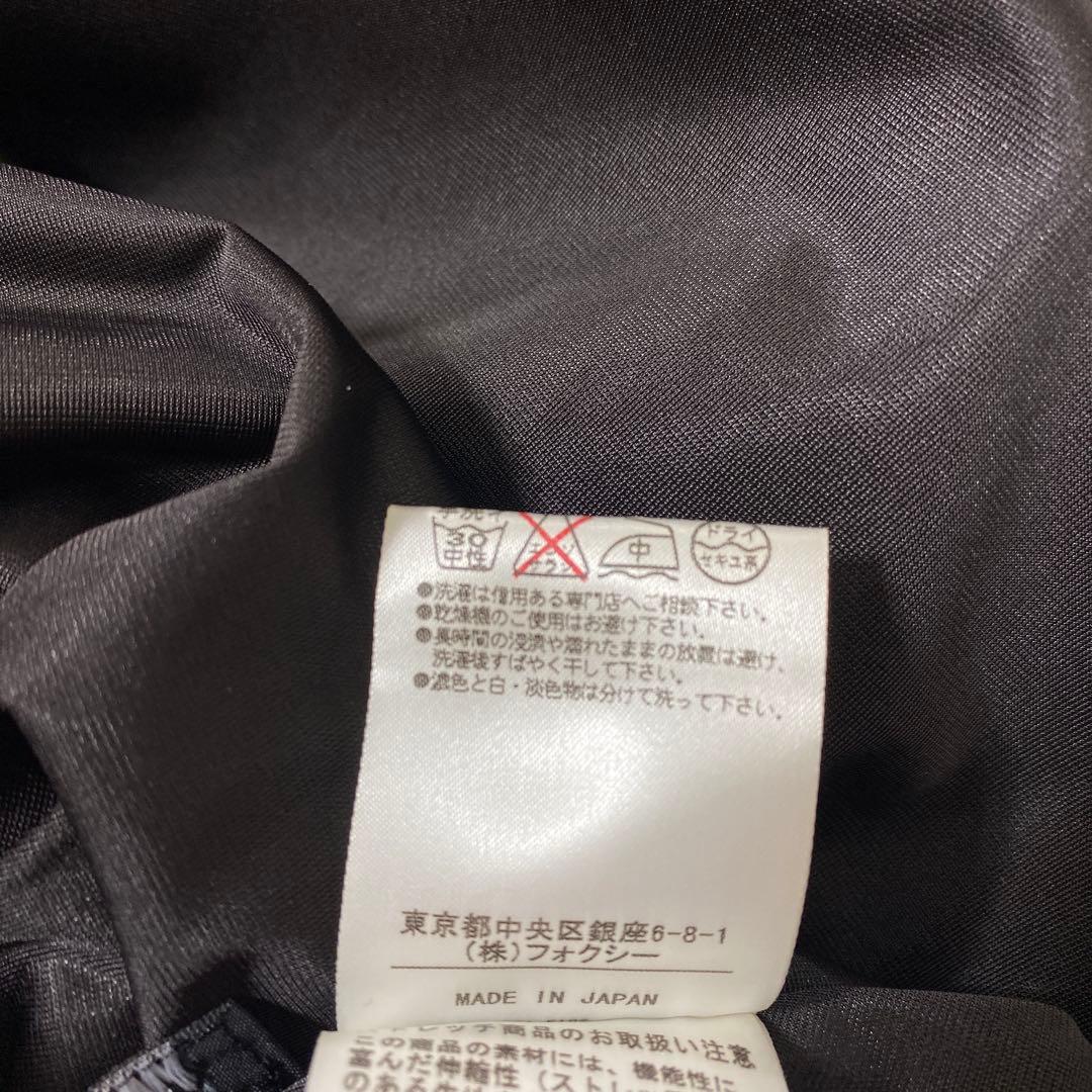 美品 FOXEY NEW YORK ストレッチ　パフスリーブフレアワンピース