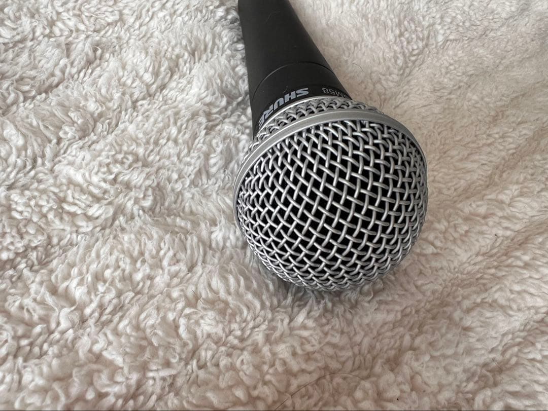 SHURE SM58ダイナミックマイク マイクホルダー付き