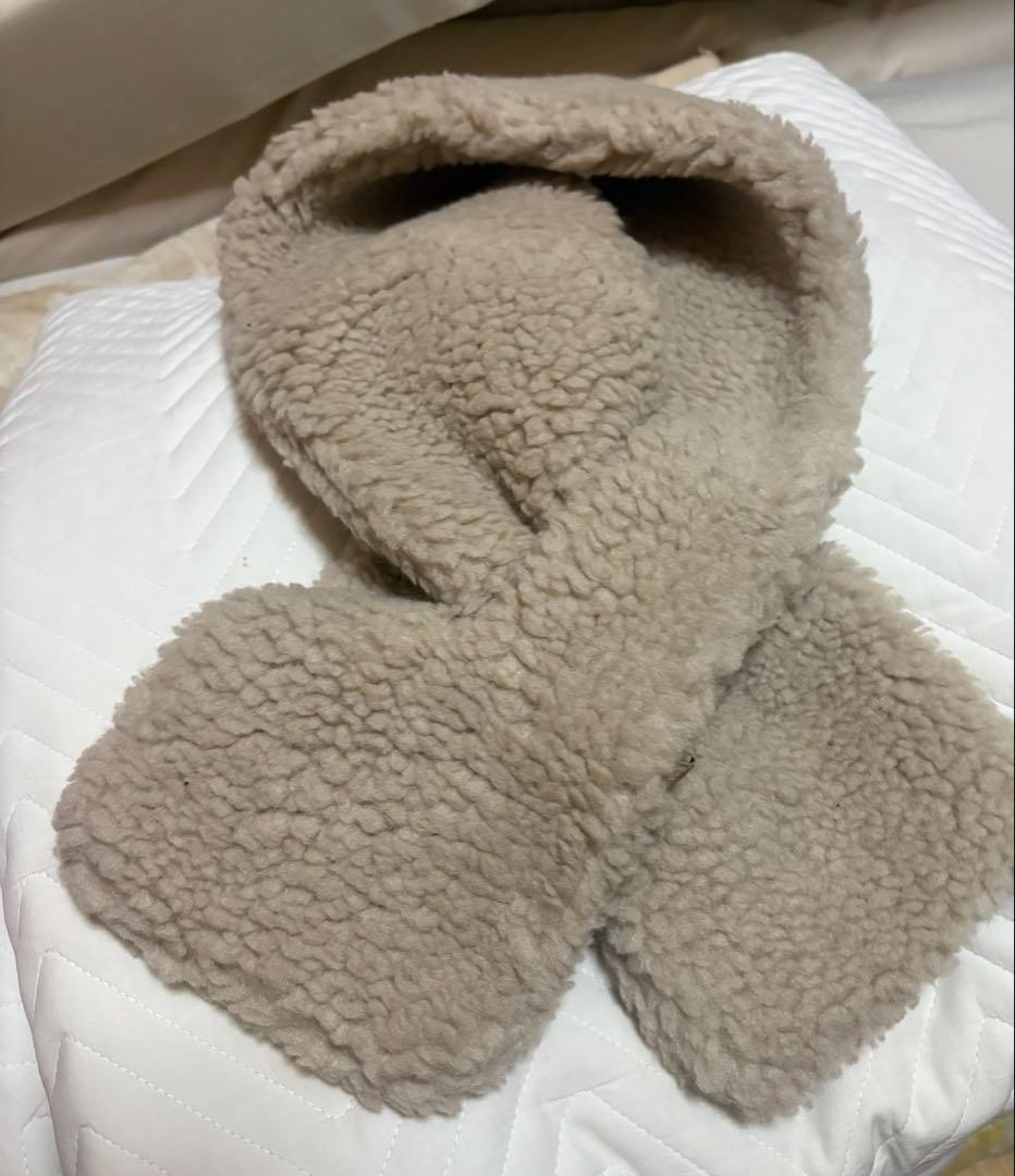 ORCIVAL ボアフリース マフラー　 BEIGE