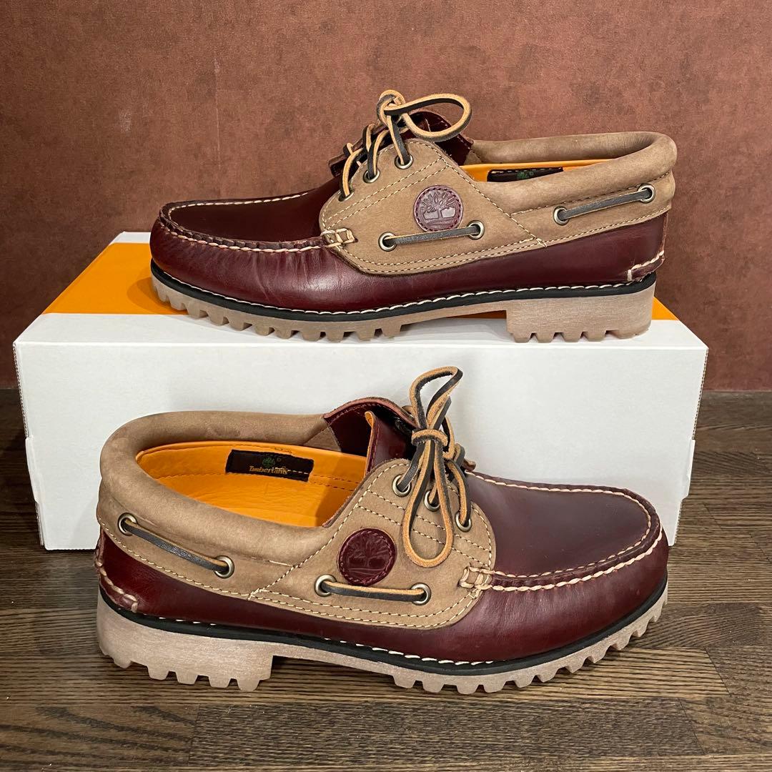 Timberland デッキシューズ 3eye バーガンディ 26cm