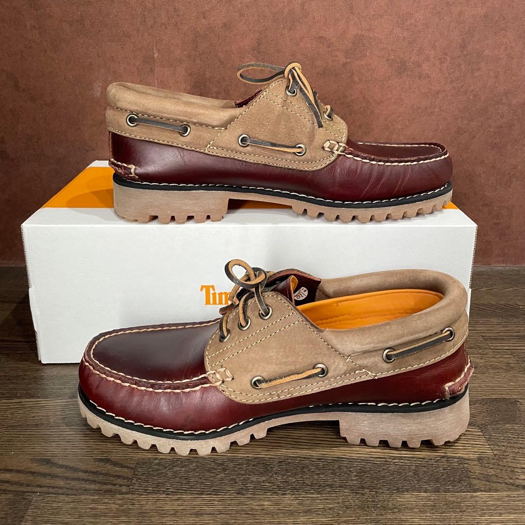 Timberland デッキシューズ 3eye バーガンディ 26cm