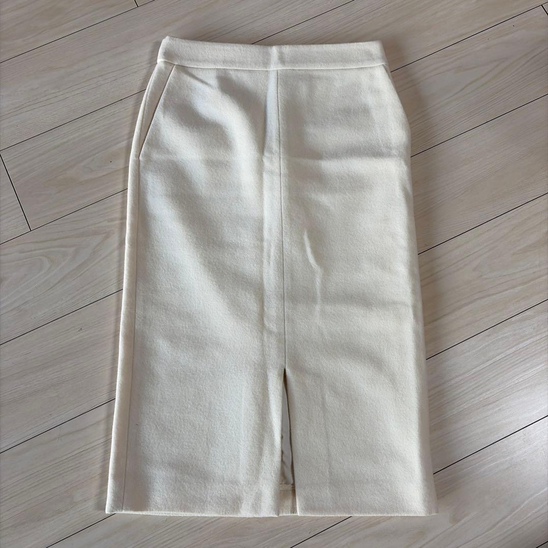 専用‼️MACKINTOSH LONDON 毛95%ホワイト タイトスカート 38