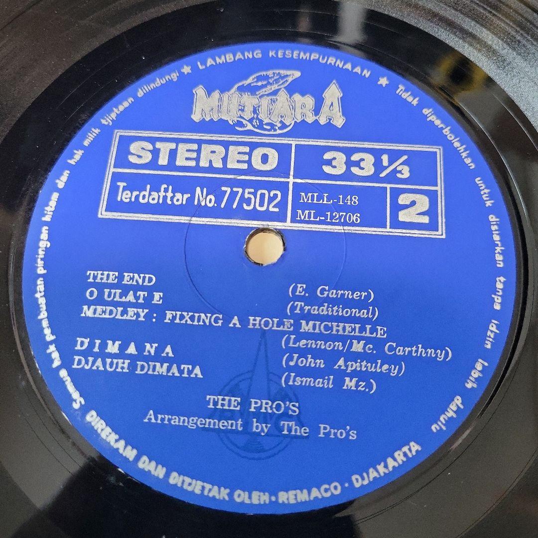 Broery and The Pro' Indonesia LP レア