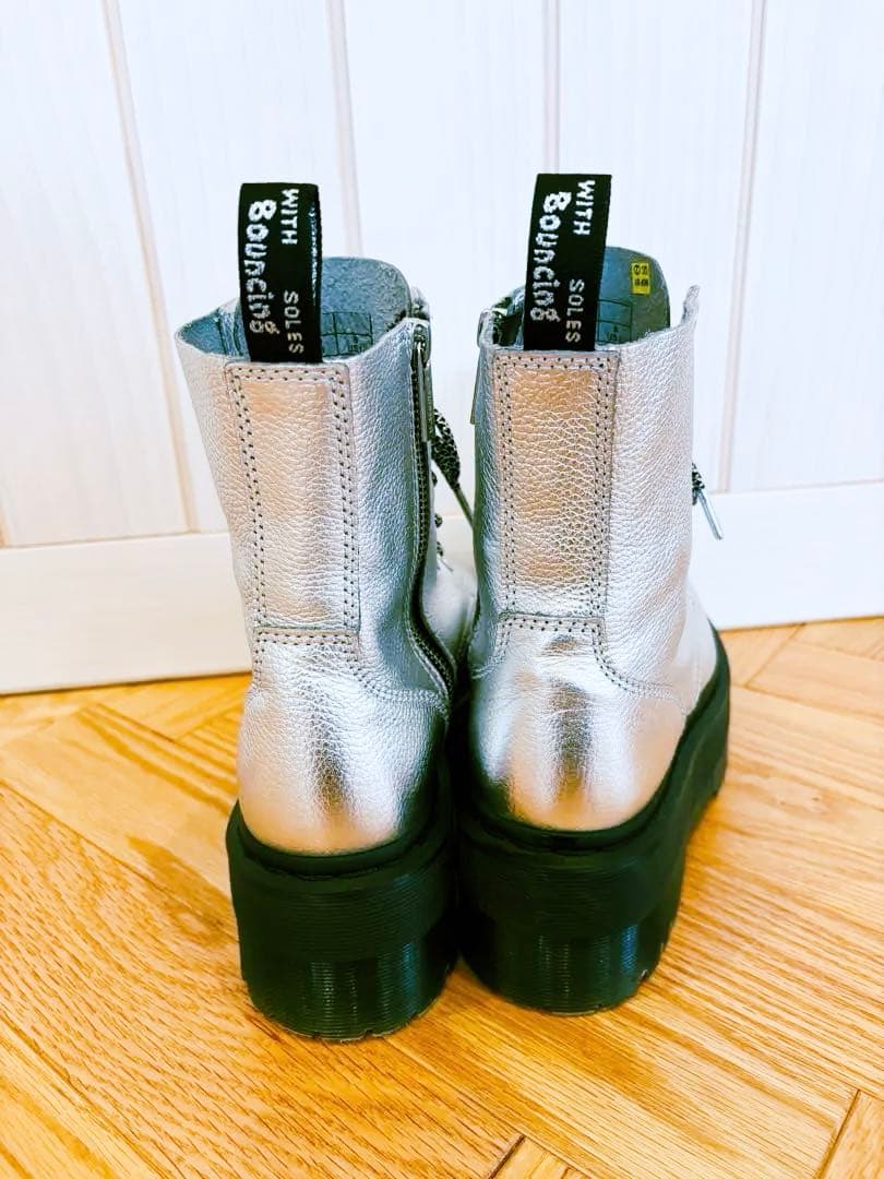 お値下げ✭【希少美品】Dr.Martens 厚底シルバー