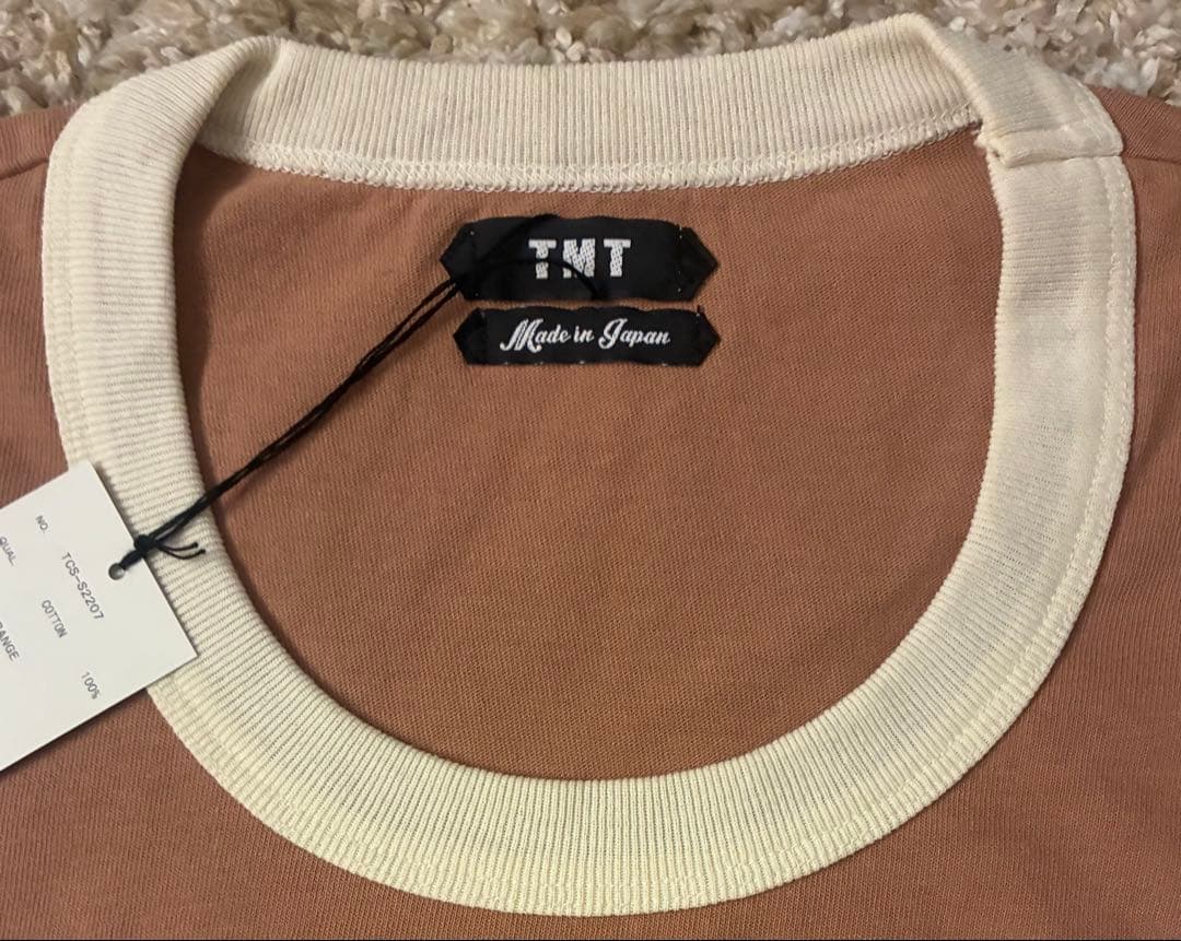 ⭐︎新品タグ付/TMT/リンガーTシャツ/XXL